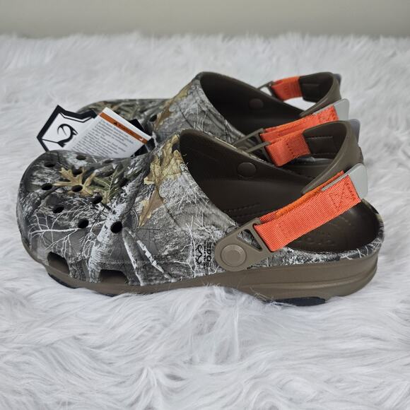 Crocs Realtree All Terrain Edge Clog Men's 9 Women's 11 Walnut 206504-267 - Picture 5 of 8